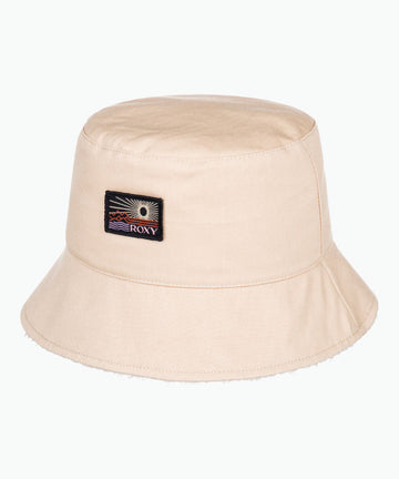 Roxy Womens Coconut Ride Reversible Bucket Hat - Tapioca